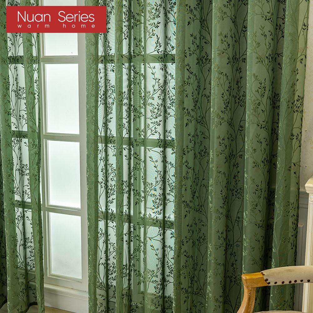 1PC Nuan Series Modern Luxury Dreamy Embossed Jacquard Curtain Translucent Sheer Curtain for Living Room Bedroom Balcony Window Home Decor