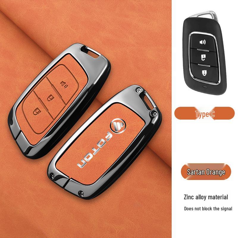 Genuine Leather Metal Shell Case for Applicable Tianxiangling M2 Key and M1 Era M3 Xiangling Navigator Large Truck