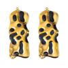 5pcs 2pcs Stainless Steel Wrinkle Rectangle Vintage Enamel Colorful Charm Pendants DIY Earrings Necklace Jewelry Making Supplies