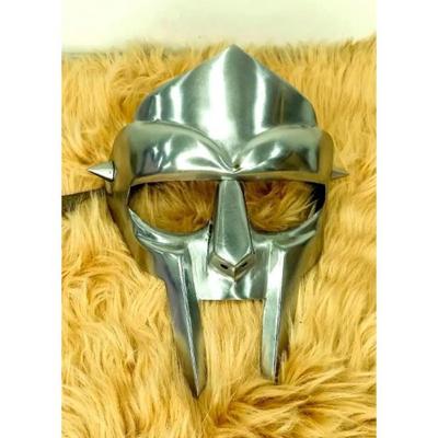 MF Doom Gladiator Mask 18g Mild Steel Medieval Face Armor Mask Halloween Helmet