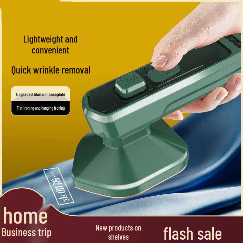 

Portable Mini Garment Steamer for Home and Travel Green; 1 piece