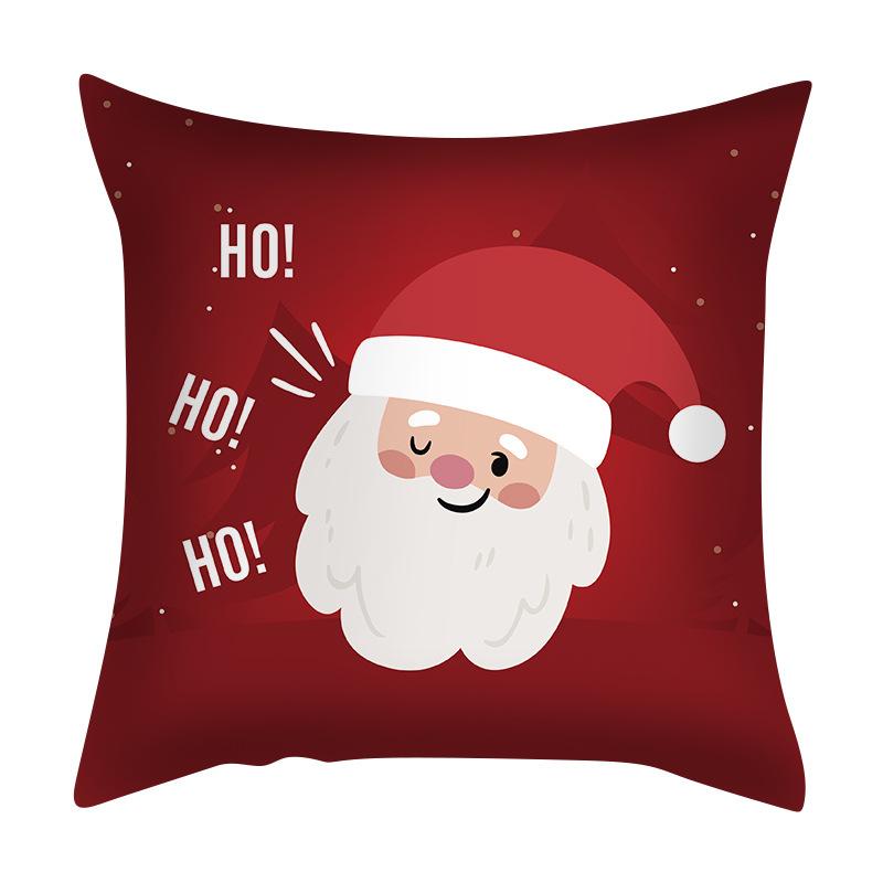 Cartoon Santa Claus Pillow Case Nordic Cross-border Special for Living Room Bedroom Cushion Pillow