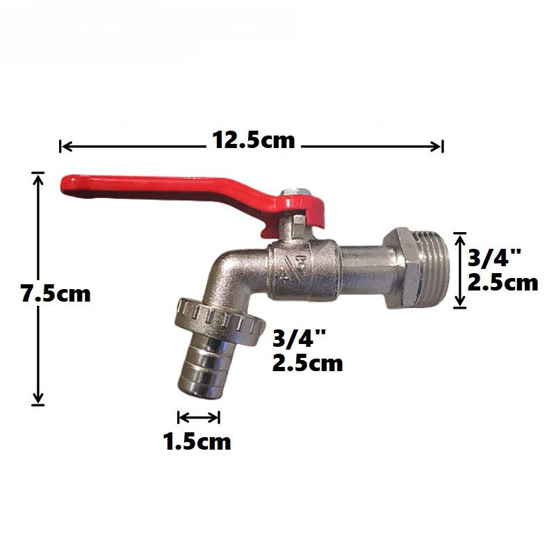 3/4X3/4 Gardening Zinc Alloy Faucet, Single Outlet Zinc Alloy Faucet