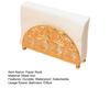 Table Napkin Holder Non-slip Base Hollow-carved Light Luxury Semicircular Tissue Holder Shelf for Dining Room