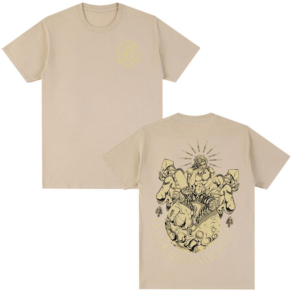 Japanese Anime Jojo Bizarre Adventure Tshirt Dio Brando Manga Graphic Tshirts Mens Women Cotton Casual Oversized T Shirt Tops