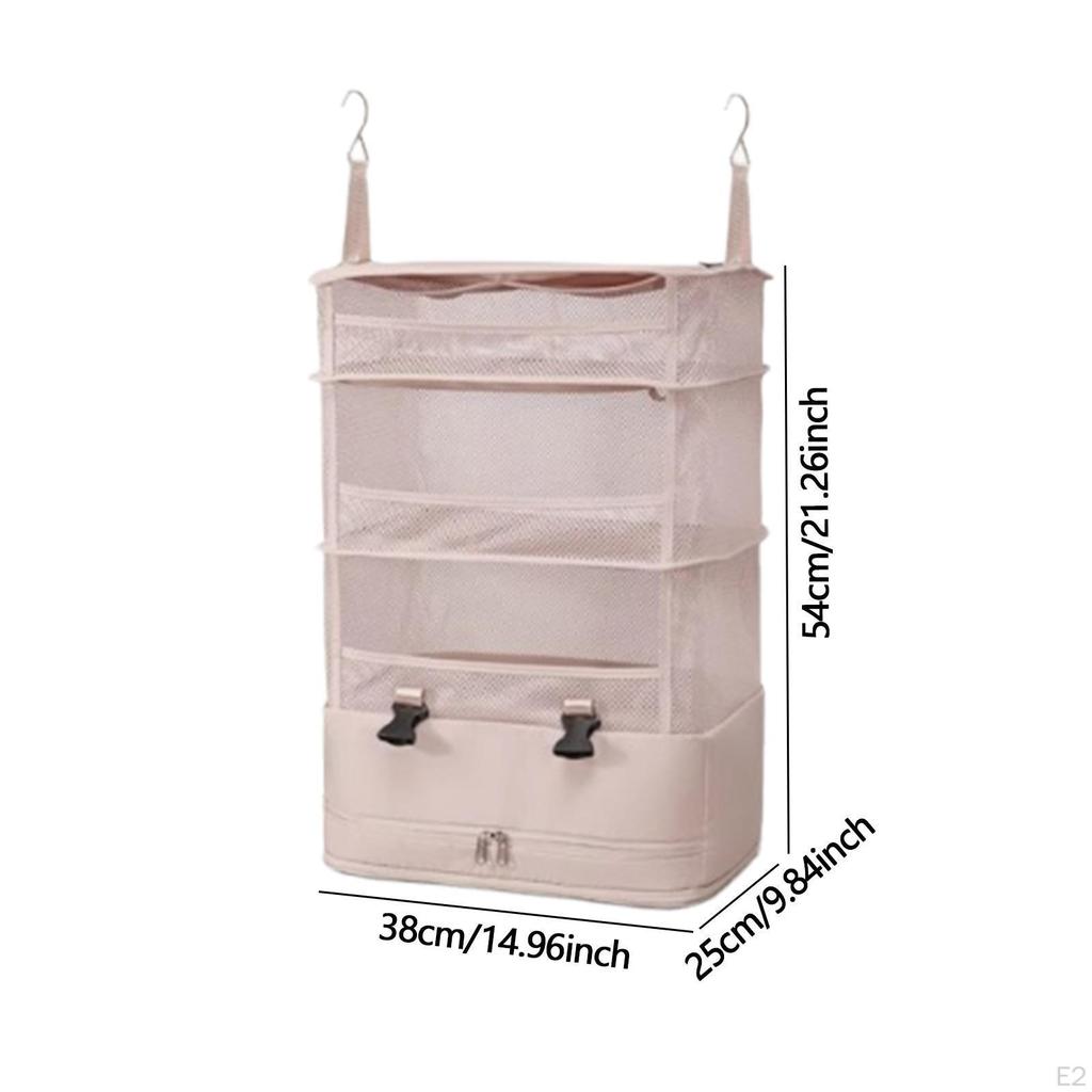 Hanging Travel Shelves Bag Clothes Storage Foldable Compression Casual Packing Cube Luggage