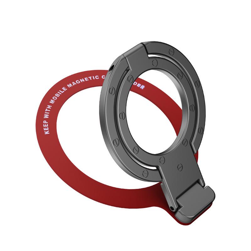 Ultra İnce Manyetik Metal Halka Stand: Evrensel Cep Telefonu Masaüstü Etiket Tutucu