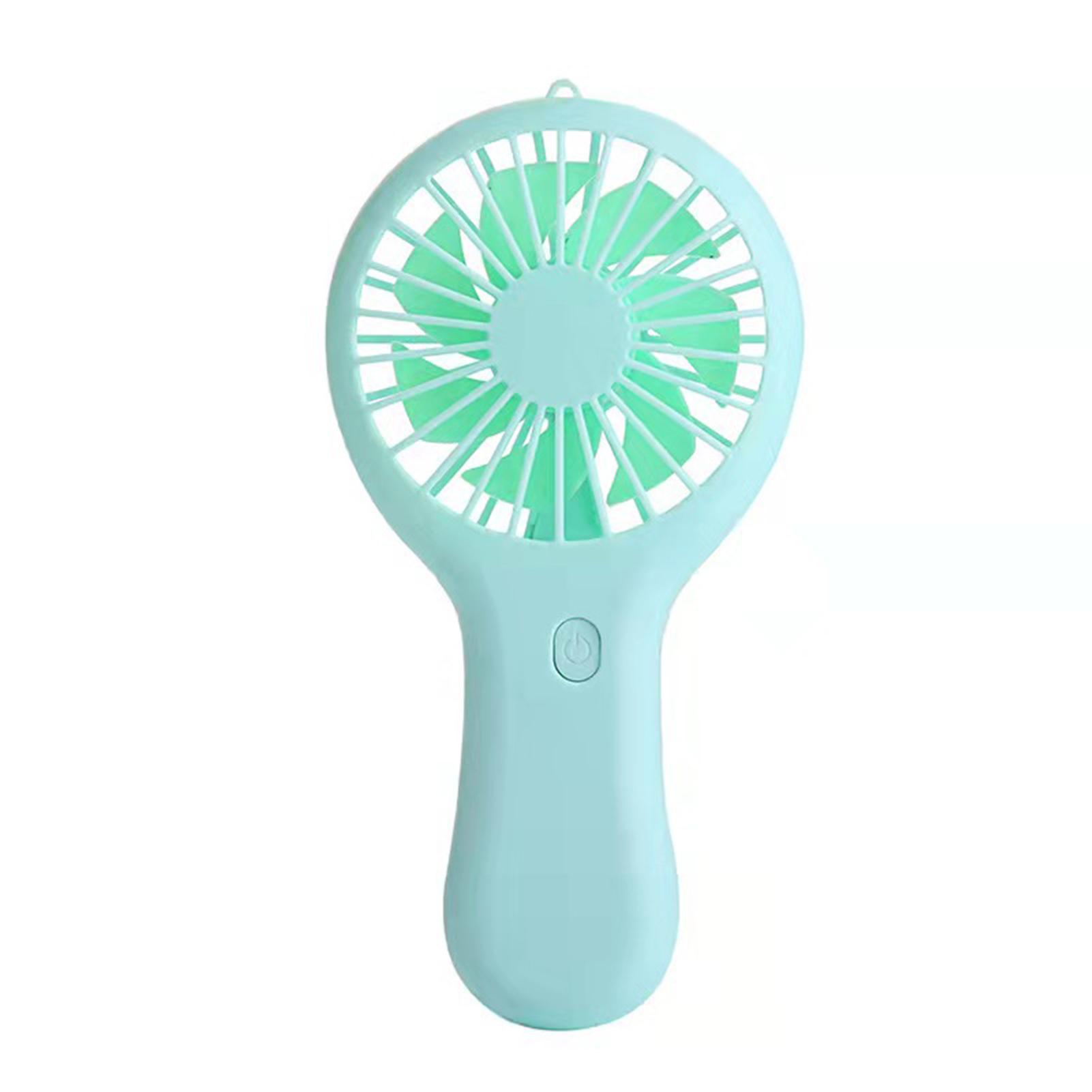 

Handheld Mini Fan Portable USB Charging Convenient Three Speed Small Fans Pocket Hand-held Fan Wedding Gift зелений