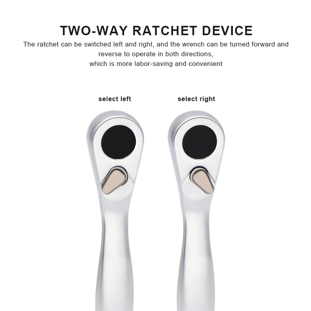 Zestaw kluczy nasadowych z grzechotką do roweru Narzędzia naprawcze z szybkozłączką Klucz imbusowy 1/4 Wkrętak Narzędzie ręczne