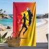Belgien Fußball Druck Strandtuch Schnelltrocknend Super Saugfähig Weich Badetuch zum Schwimmen Strand Reisen Fan Souvenir Geschenk