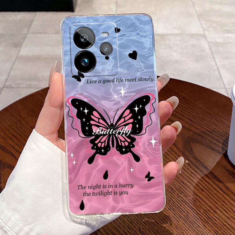 Jelly Casing For Realme GT 7 Pro / GT 7 / GT 7T Fundas Clear Silicone Soft TPU Back Cover Cute Cat Rabbit Heart Protective Case