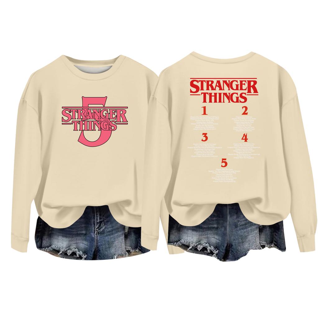 Women's Casual Round Neck Long Sleeve Valentine's Day Printed Pullover Top