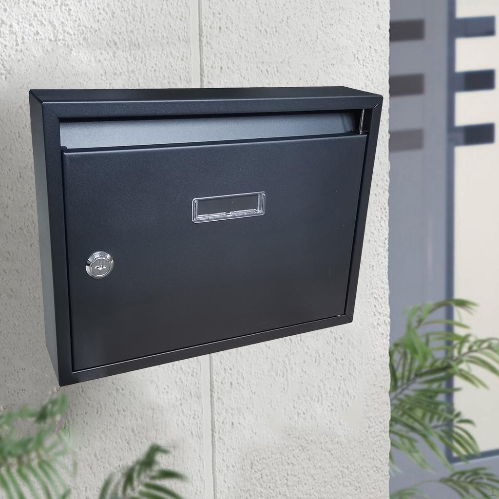 Modern Lockable Mailbox Combination Locking Box Durable Key Paperwork Magazines Holder Postbox and
