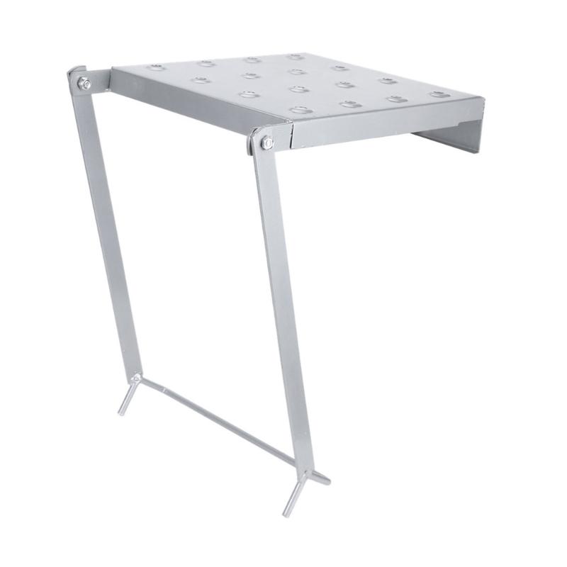 Выдвижная регулируемая лестничная полка рабочая платформа с противоскользящими поверхностями грузоподъемностью 400 фунтов для хранения инструментов безопасного стояния 1