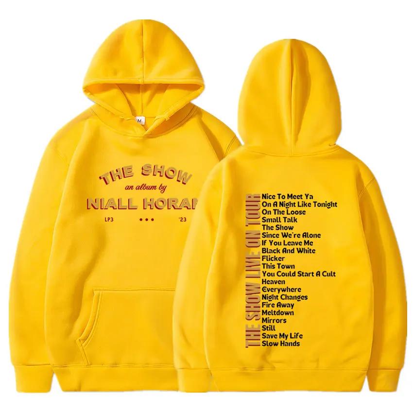 

Niall Horan 2025The Show Live On Tour sudadera estética de tamaño hombres mujeres Hip Hop Vintage concierto Sudadera con capucha 3XL