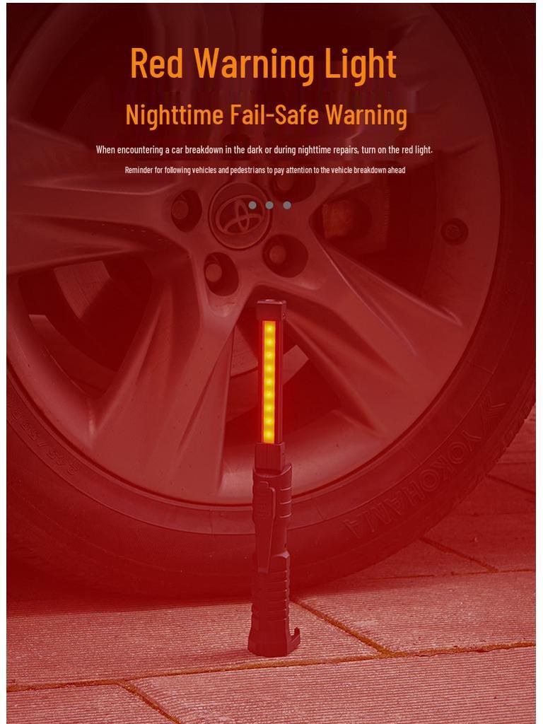 FT20 Dual-Sided COB LED Folding Work Light with Strong Magnetic Base and Three Light Modes for Emergency & Auto Repair.