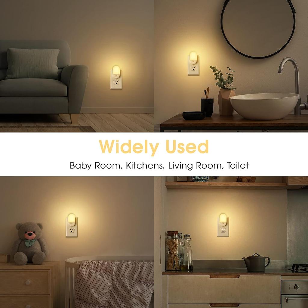 L LOHAS LED Nachtlichter zum Einstecken in die Steckdose, [2er Pack] LED Dimmbares Nachtlicht