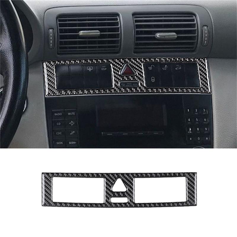 

Для Mercedes Benz C-CLASS W203 2005-2007 Декор салона Углеродное волокно Наклейка на панель воздуховодов и переключения передач Аксессуары для стайлинга Type 14