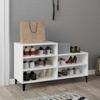 Vidaxl Shoe Rack, White, 102X36X60 Cm, Wood-Based Material