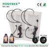 Kit de chauffage de siège de voiture en fibre de carbone 12V Ensemble de coussinets avec interrupteur rond Ensemble de housses de siège chauffantes universelles pour voiture Réchauffeur d'hiver Ensemble de housses de siège