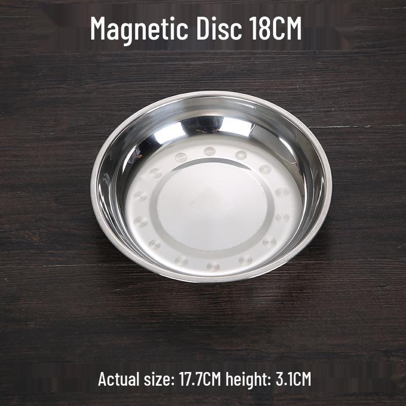 Pogrubiona Płytka Okrągła ze Stali Nierdzewnej do Użytku Domowego - Wszechstronna do Ryb, Ryżu, Grillowania i Liangpi.