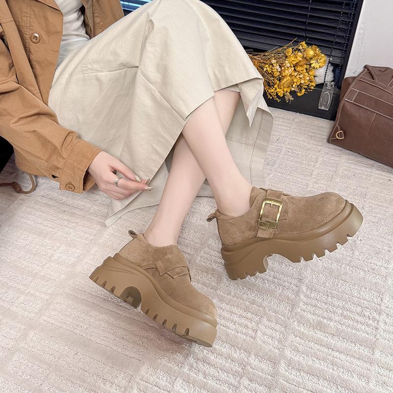 2025 Autumn New Platform Dad Shoes Women's Versatile Casual Shoes Show Small and Lightweight Sports Shoes Casual Running Shoes