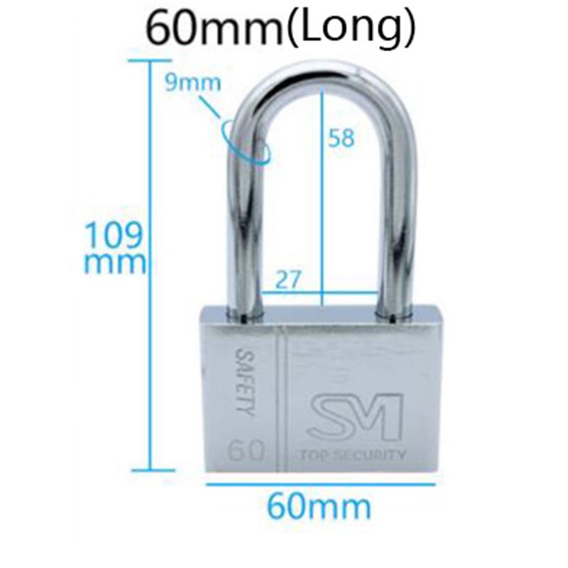Stainless Steel Padlock Cabinet Outdoor Lock Durable Use Heavy Duty High Security Solid  Door Gate Box Safety