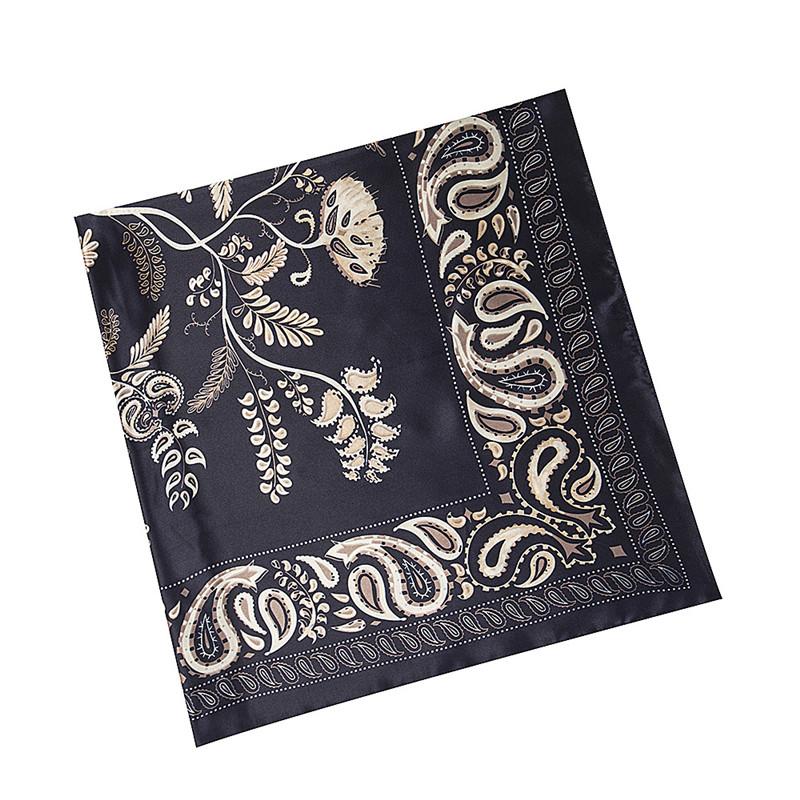 New Design Paisley Silk Scarf For Ladies Fashion Hijab Shawl Brand Scarf Foulard Square Head Scarves Wraps Bandana For Women