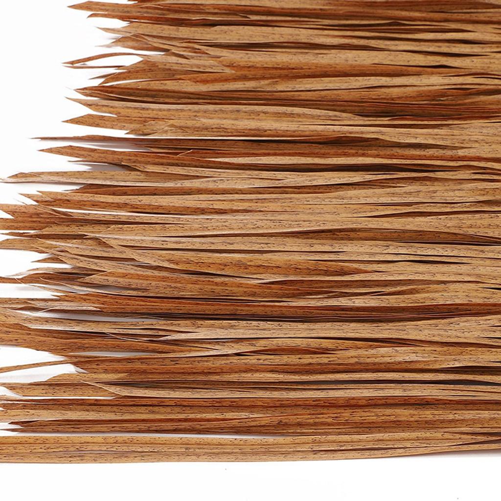 Straw Roof Thatch Panel Palm Thatch Roll Simulation Accessories Ornament Multi Use 39inx20in Grass Skirting Roof for Bar