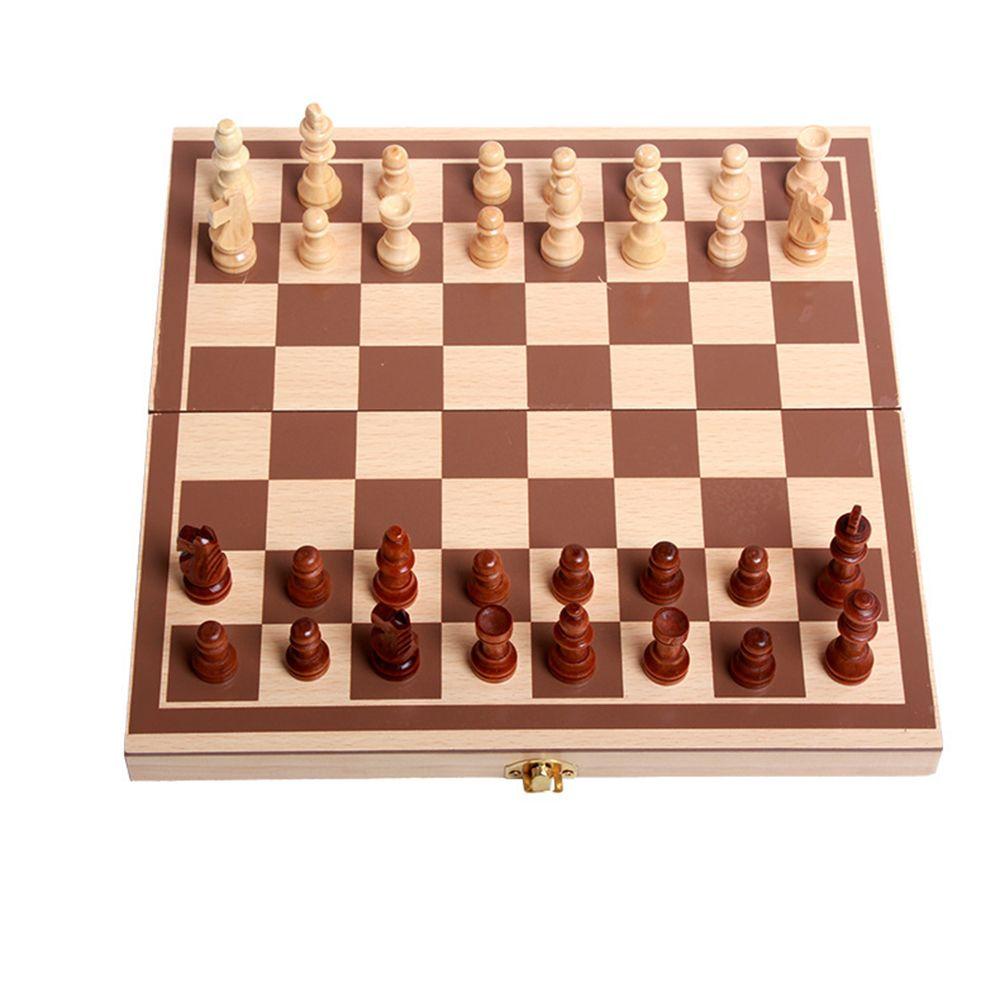 Kids Beginner Chessboard Foldable Chess Board Magnetic Checkers Puzzle Game Chess Set Chess Games