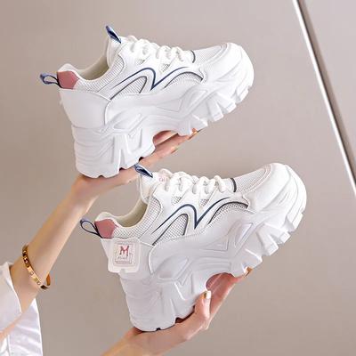 2025 New Luxury Women's Sneakers Thick Soled Increased Height Soft Soled Breathable Casual Running Shoes Zapatillas Deportivas