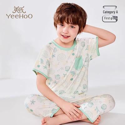 Boy's Tencel Modal Short Sleeve Summer Pajama Set