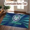 Custom Rug Wigan Warriors Pattern Print Name Text Soft Non‑Slip Floor Carpet for Home Indoor Decoration