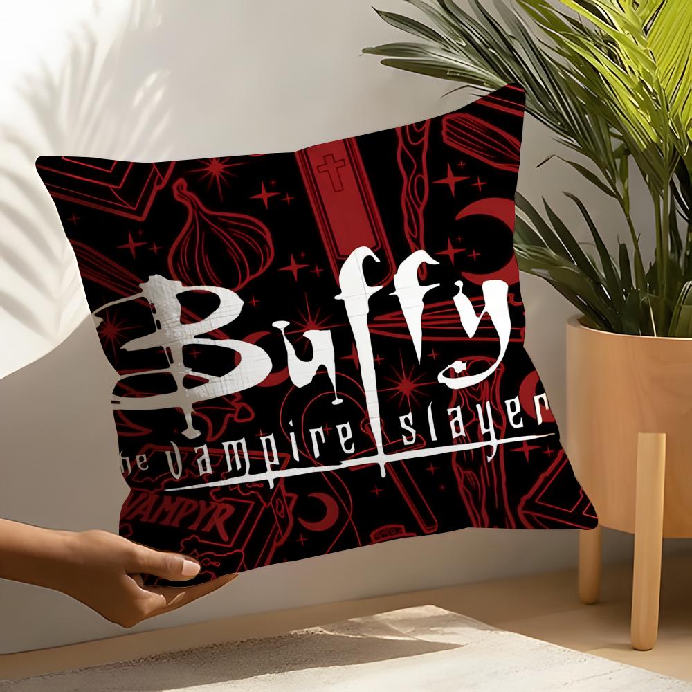 Horror Series BBuffy the Vampire Slayer Linen Cushion Covers For Decorative Sofa Home Pillows Case Car Chair Pillows Cases