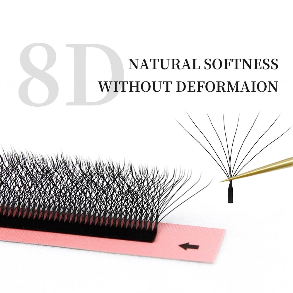 W Shape 8D Eyelash Extension New 8DW Shape lashes Premade fans Volume Salon Beauty Natural Soft False Eyelashes for Makeup