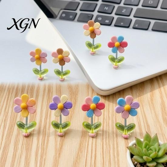 Innenraum-Autodekoration Federnde Wackelblume Armaturenbrett-Ornament, Wackelkopf-Sonnenblumen-Dekor, Niedlich für Rückspiegel und Home Office