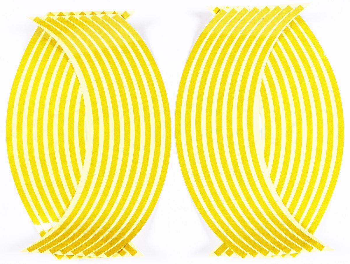 

HIROMARUjp Reflective Rim Sticker 17 18 8mm 2 Bikes 4 Wheels Yellow жёлтый