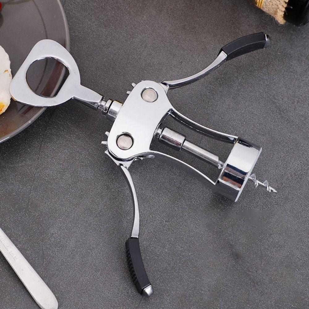 2 in 1 Wine Corkscrew Spring Loaded Wine Bottles Cork Remover Bottles Opener Restaurants