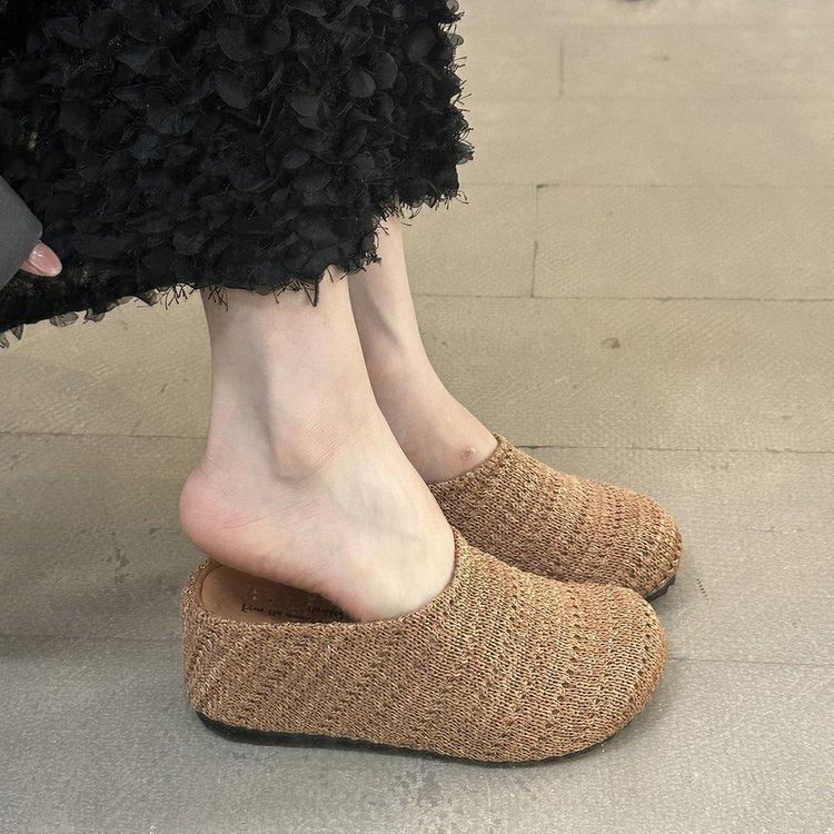 Half-slip-on Women s Shoes, New Style, Heightening Shoes, Sandals 35