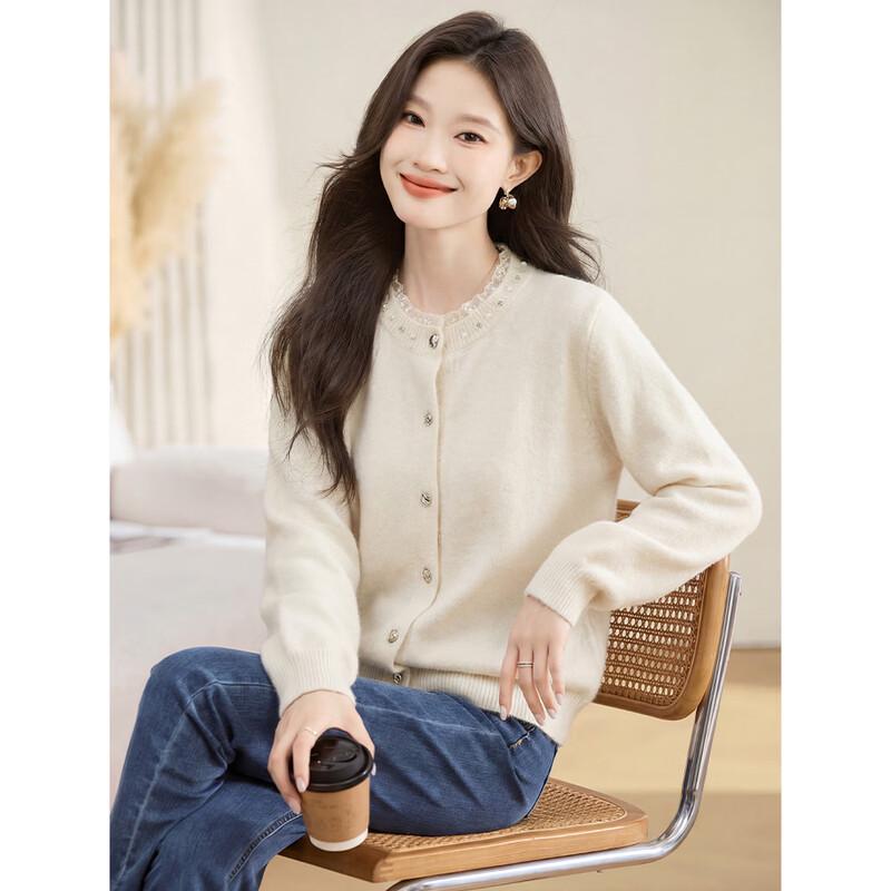 Women s Color-Block Button-Design Knit Top One Size