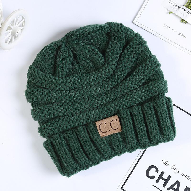 Trendy Kids Knitted Hat Soft Warm Yarn Beanie For Boys And Girls Winter Spring Fall