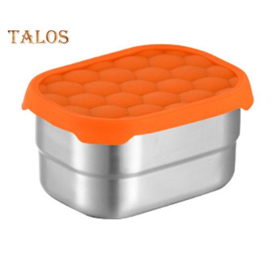 

Контейнеры из нержавеющей стали для закусок для детей, герметичный контейнер для еды для малышей с силиконовыми крышками, складной металлический ланч-бокс для школы и детского сада A