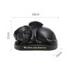 Pet Urns Cremation Memorial Urn Keeping Precious Resin Sleeping in Angel Wing Statue Memory for Indoor, Backyard, Living Room