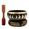 Singing Bowl Set Moon Phase Black 14cm