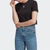 (WMNS) Adidas Adicolor Classics Roll-Up Sleeve Crop Top Asia Sizing 'Black' Women's GN2802