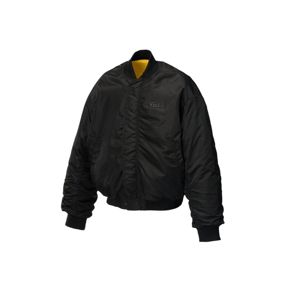 Onitsuka Tiger Denivita Series Minimalist Fashion Windproof Comfortable Soft Pilot Casual Jacket Unisex Jacket Black 2183B496-001