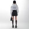 Black PU Leather Mini Skirt Women Side Zipper High Waist Sexy Package Hip Skirt Y2K Street Fashion