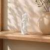 3D Printed Couple Sculpture, Nordic Modern Style, Matte White Home Decor Ornament, Romantic Abstract Statue, for Anniversary Valentine’s Day