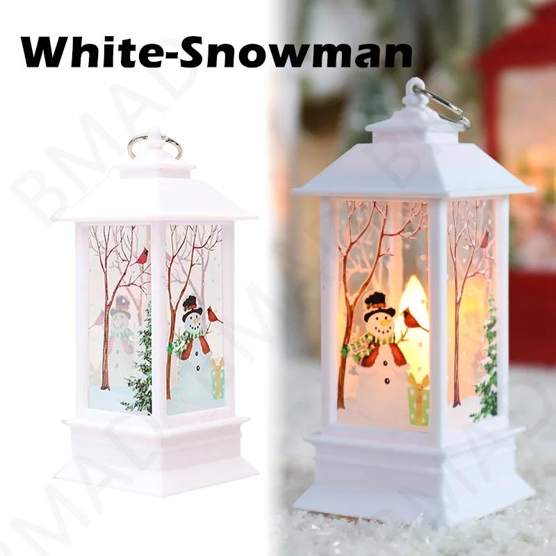 Christmas Home Decoration Products Xmas LED Lantern Candle Decorative Tea Lights Christmas Tree Hanging Ornaments Lights Gifts