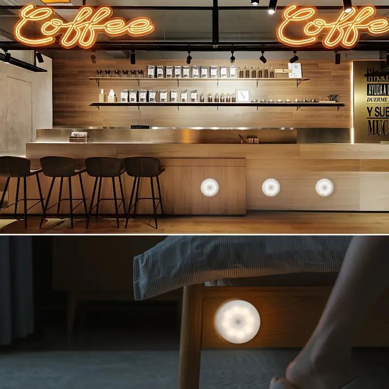 1 bucată, lumină de noapte cu senzor de mișcare cu LED - Detectare PIR ultra-sensibilă pentru pornire/oprire instantanee - Economie de energie și de la amurg până la zori - Instalare fără probleme